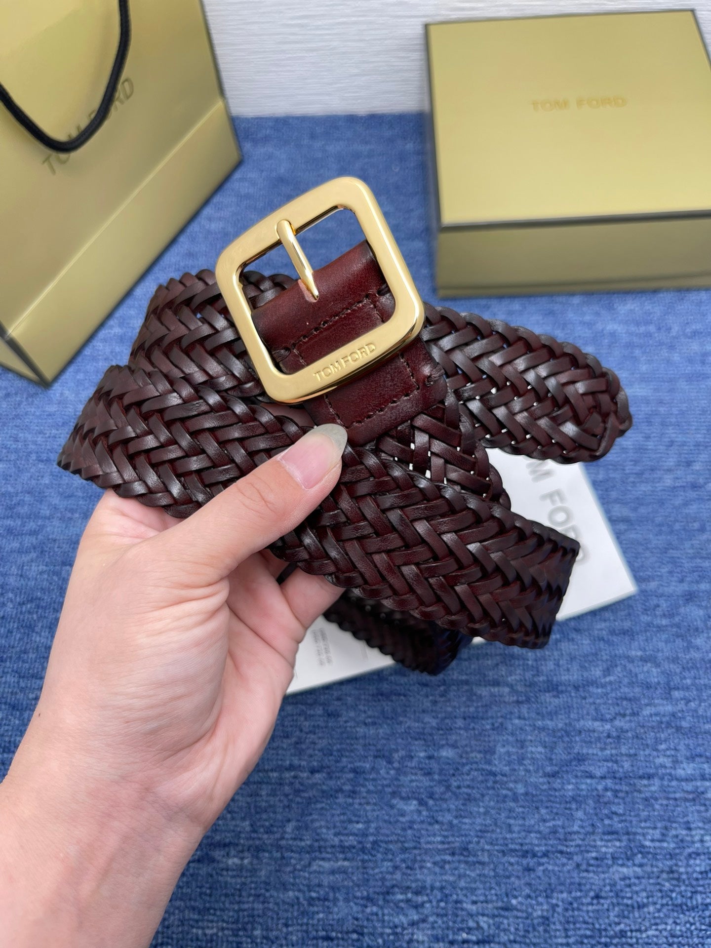 TOM FORD 4.0cm Men's Leather Belt – Inquire Price via WhatsApp