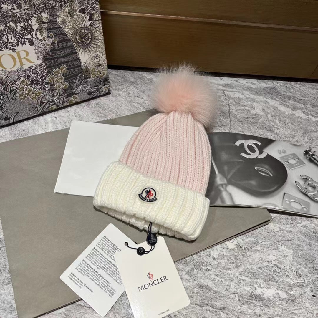 Moncler Colorblock Knit Hat – Inquire Price via WhatsApp