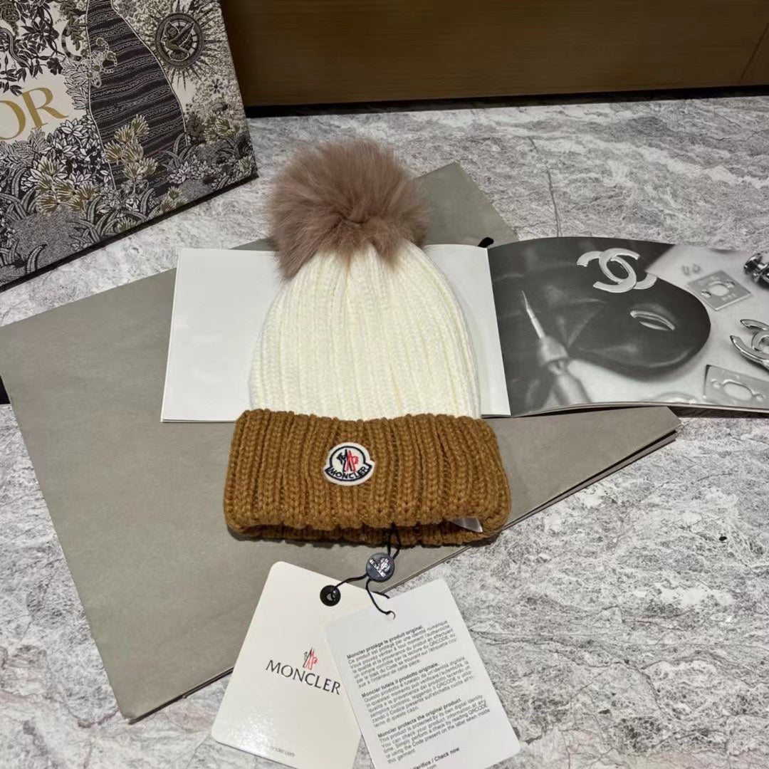 Moncler Colorblock Knit Hat – Inquire Price via WhatsApp