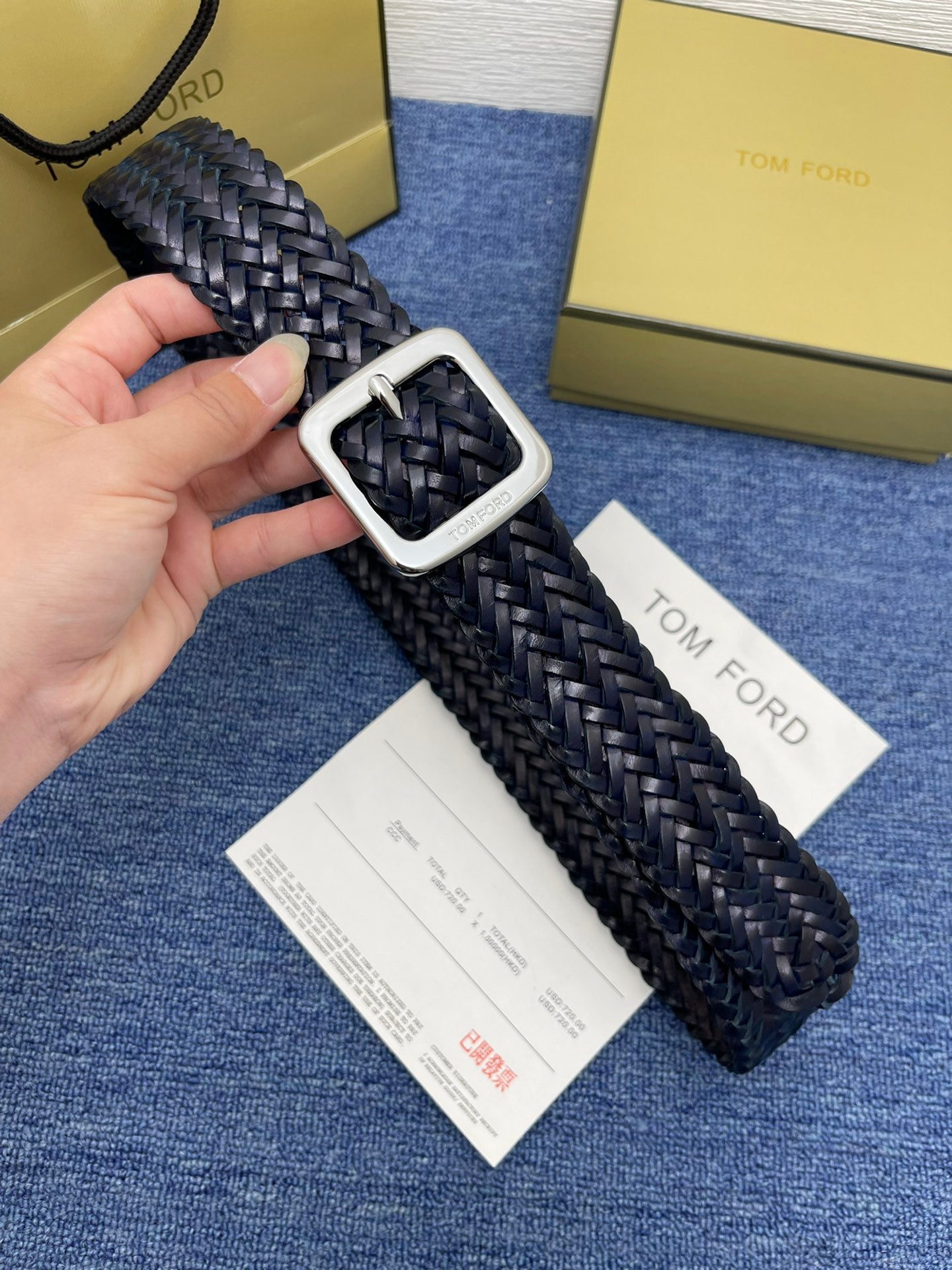 TOM FORD 4.0cm Men's Leather Belt – Inquire Price via WhatsApp