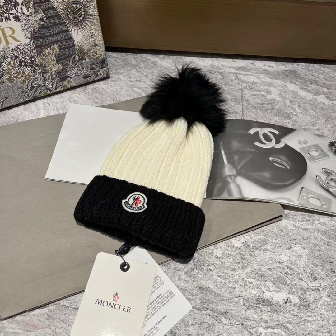 Moncler Colorblock Knit Hat – Inquire Price via WhatsApp